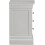 Seconique Bordeaux 3 Drawer Bedside Pebble Grey Fully Assembled 5