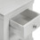 Seconique Bordeaux 3 Drawer Bedside Pebble Grey Fully Assembled 7