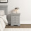 Seconique Bordeaux 3 Drawer Bedside Pebble Grey Fully Assembled 11