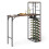 Costway Bar Table Tall Kitchen Island With Folding Tabletop And Bottle Holders 1