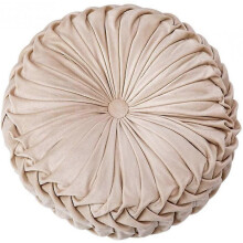 Throw Pillow for Couch Decorative 3D Pumpkin Round Velvet Cushion