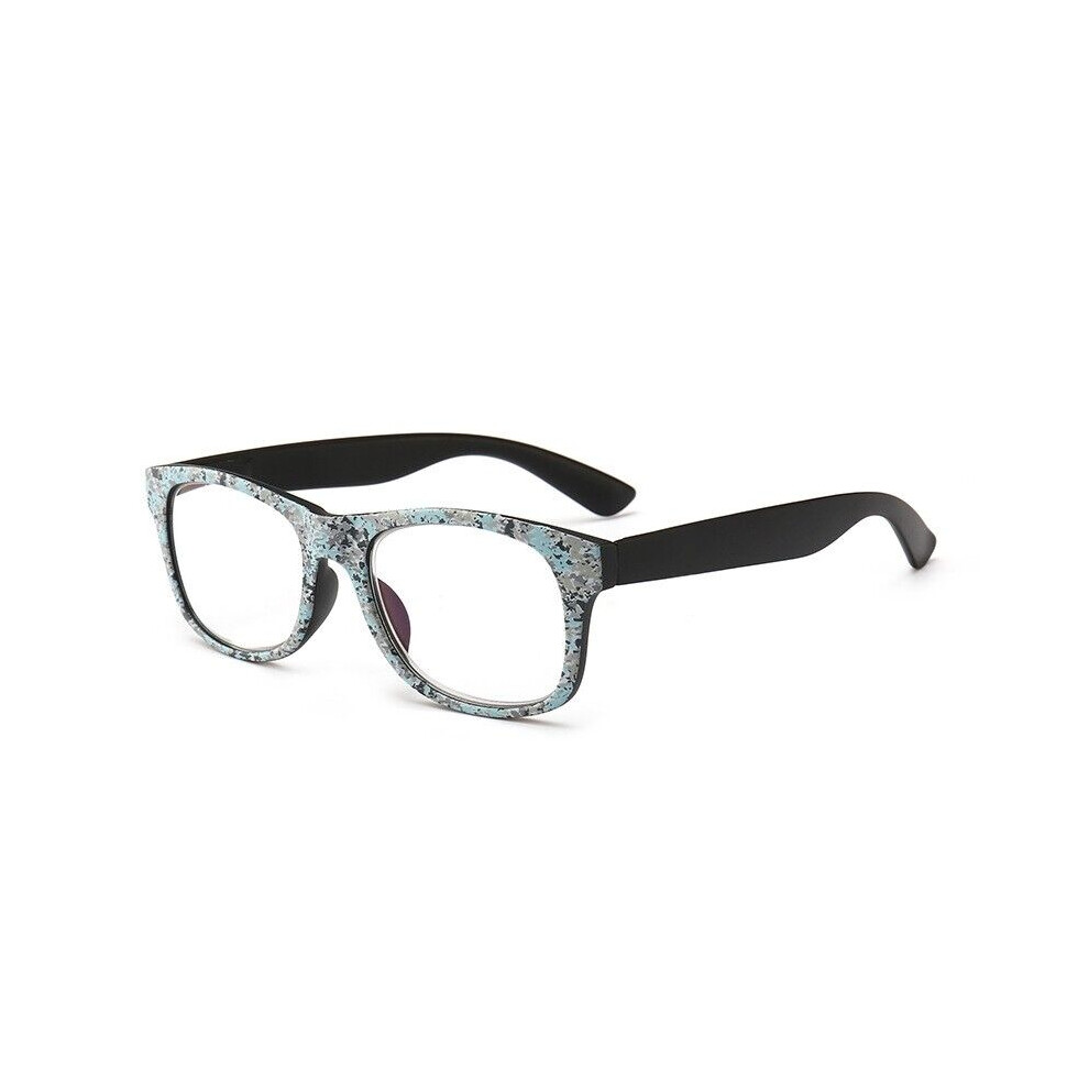 Light/Blue ( +1.0) Oversized Blocking Reading Glasses Men Women 1.0 1.5 2.0 2.5 3.0 3.5