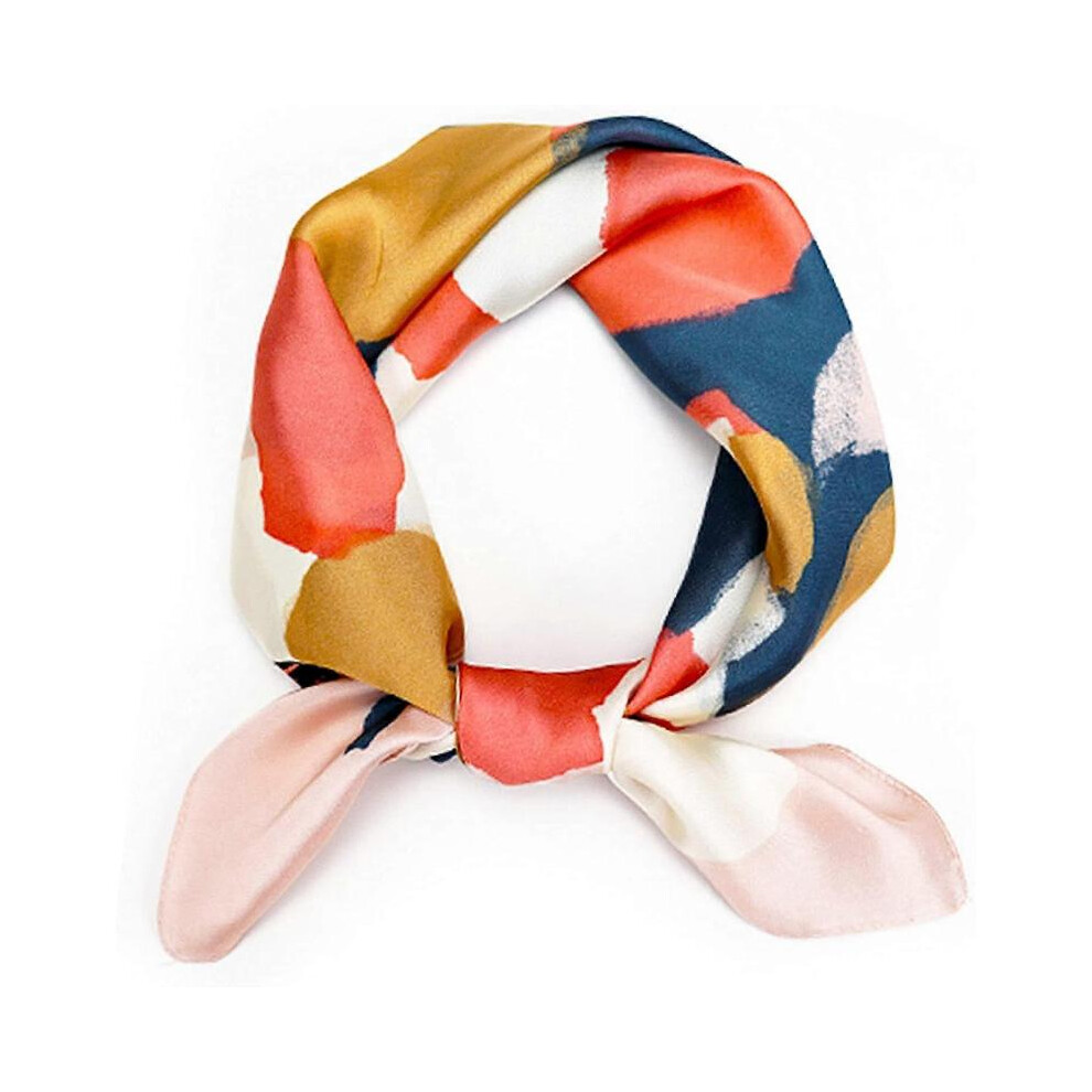 Foulard pour femme en soie légère Turban carré 27.527.5 pouces