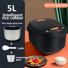 Multi-functional 5L Non-Stick Rice Cooker Timing Heating High-fire
