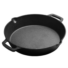 Garden Sanctuary 30CM Cast Iron Frying Pan Steak Pancake Pan