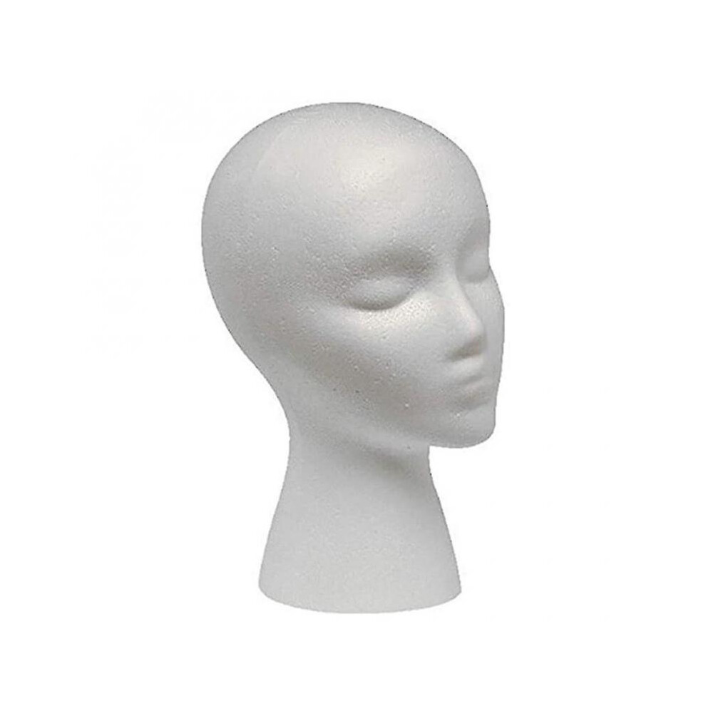 Foam Head Practical Mannequin Head Dummy Head Female Head Model Hat Wig Glasses Convenient Prop Disp