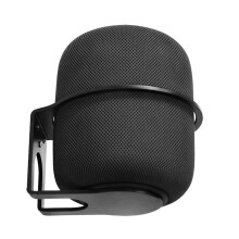 (Black, One size) Wall Mount for Apple HomePod2 Smart Audio Speaker Wall-Mounted Sturdy Metal Mount