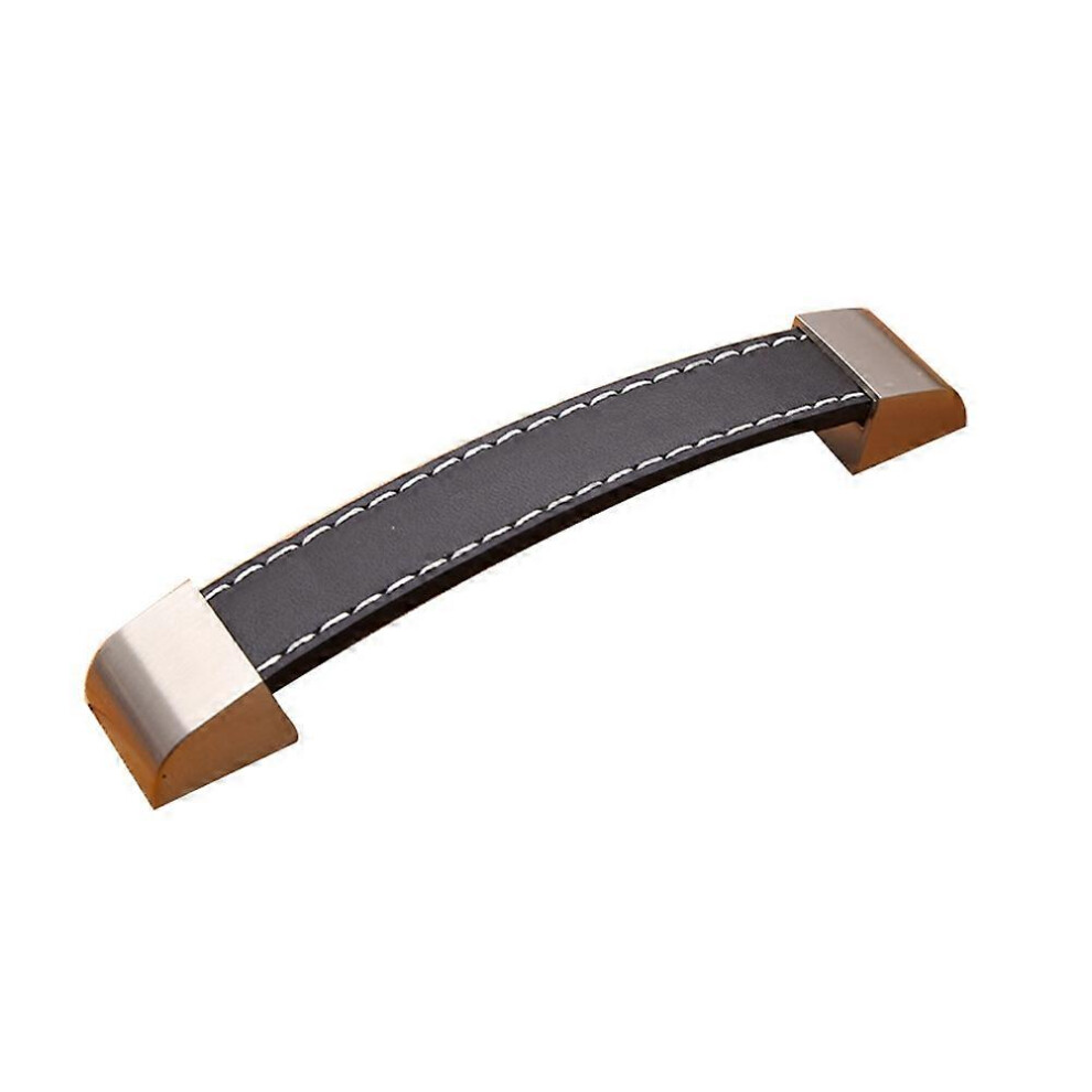 (As Show, One Size) Pu Leather Luggage Cabinet Wardrobedrawer Pullhandle Furniture Knob Fitting (128Mm) 6909775997789