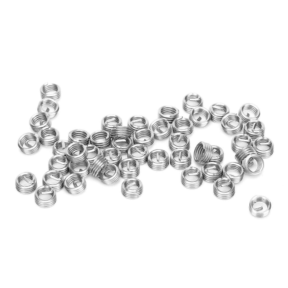 (As Show, One Size) 50Pcs Wire Thread Insert M3.5 X 0.6 Threaded Protection Socket Screw Bushing Repair Nut1d 6909775996812