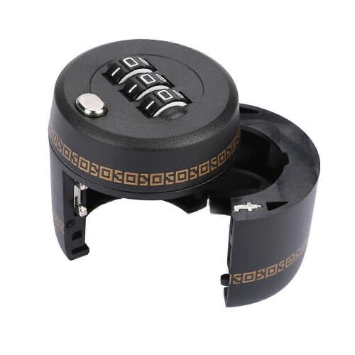 (As show, One size) Zinc Alloy Wine Bottle Password Lock Three digit Combination Pass Code Wine Protector 2