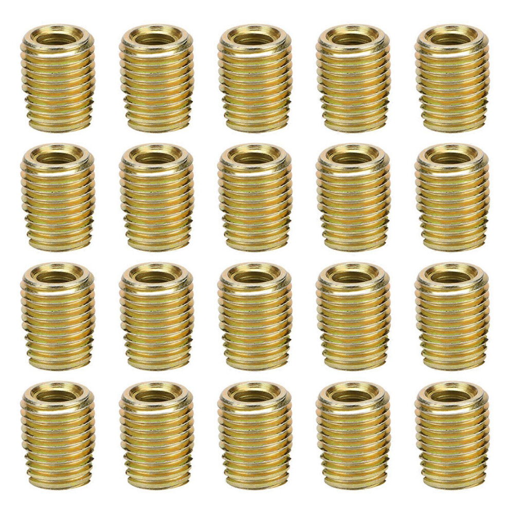 (As Show, One Size) 20Pcs 302 Carbon Steel Self Tapping Thread Insert Accessories(Inner M3*0.5 Outer M5*0.5) 6909775998724