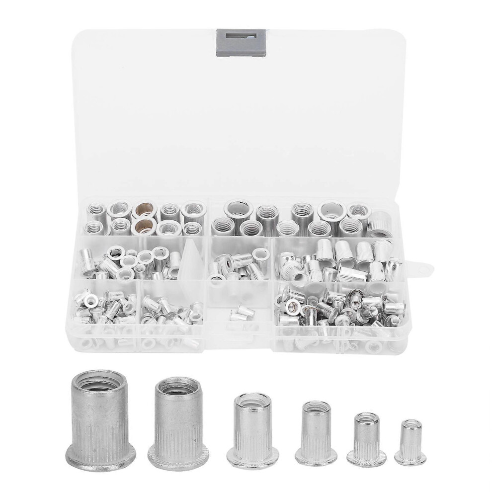 (As Show, One Size) 165Pcs / Box Aluminum Rivet Nut Insert Nut Accessory Set M3 / 4 / 5 / 6 / 8 / 10 6909775997048