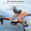 (2 battery, One size) Remote Control Drone with Daul Camera 4K Optical Flow Positioning Obstacle Avoidance 5GWIFI FPV Dron 4
