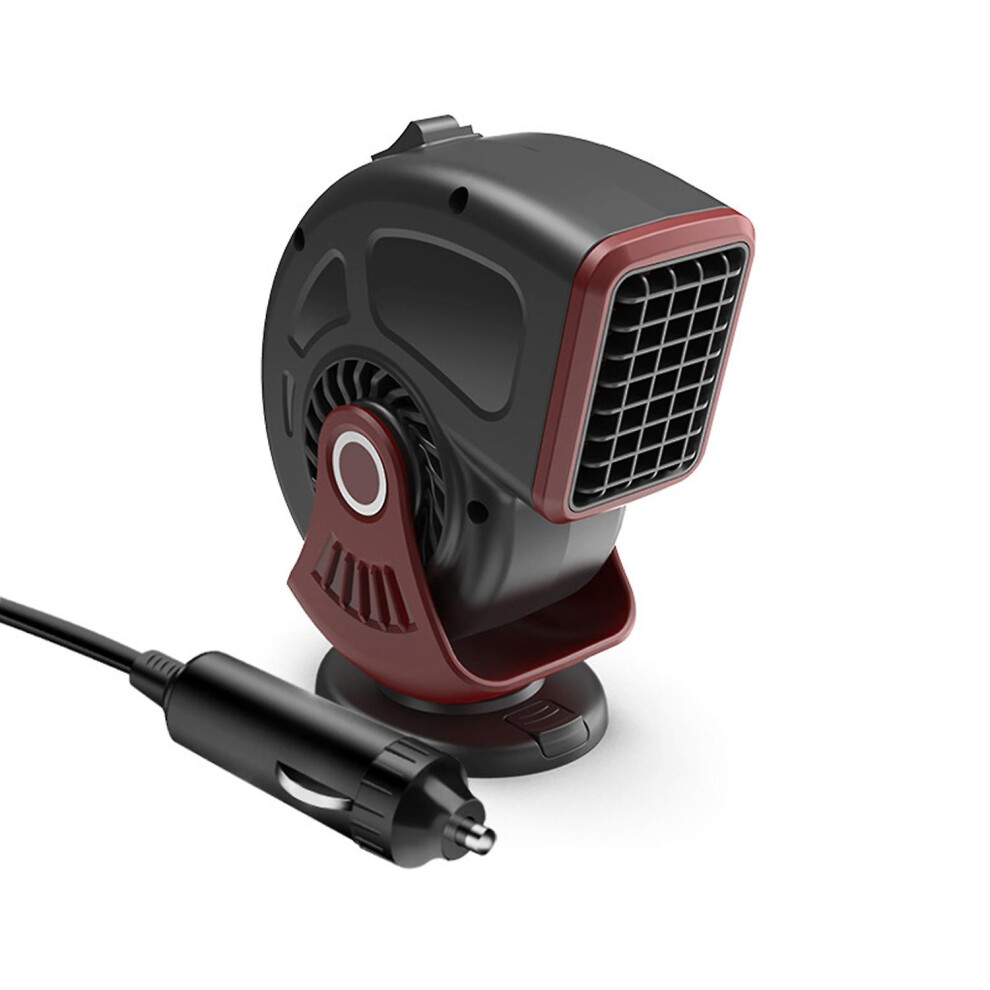 ( One Size) Car Heater 120W 12V Heater Cigarette Lighter Plug With Heating & Cooling Mode For Car Dark/Red 6909775543382