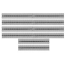 (As show, One size) 10PCS Plastic Binding Spines 19mm 30 Rings Comb Binder Compatible with A4 B5 A5 Paper Size 150 Sheets Capacity Black