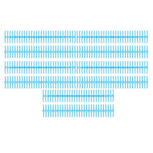(As show, One size) 10PCS Plastic Binding Spines 19mm 30 Rings Comb Binder Compatible with A4 B5 A5 Paper Size 150 Sheets Capacity Blue