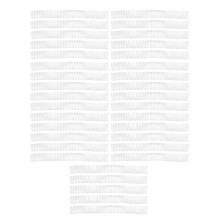 (As show, One size) 35PCS A4 Paper Binding Coils 25.4mm Diameter 48 Loops 4:1 Pitch Plastic Spiral Wire Spines 215 Sheets Capacity White