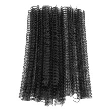 (As show, One size) 50Pcs Double Loop Wire Binding Spine 180 Sheet Capacity 3:1 Pitch 34 Loop 19mm Diameter Set Kit for A4 Paper Black