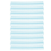 (As show, One size) 10 Pcs Loose Leaf Binding Spine 30 Holes 22mm Inner Diameter Wear Resistant Plastic Binding Rings Transparent Blue