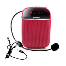 (As show, One size) Portable Voice Amplifier for Teachers with Wired Microphone Headset Waistband Rechargeable Personal