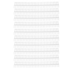 (As show, One size) 10 Pcs Loose Leaf Binding Spine 30 Holes 22mm Inner Diameter Wear Resistant Plastic Binding Rings White