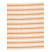 (As show, One size) 10 Pcs Loose Leaf Binding Spine 30 Hole Cuttable Wear Resistant PP Plastic 10mm Binding Comb for Student Office Orange