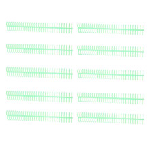 (As show, One size) 10Pcs Spiral Binding Coil 130 Sheet Capacity Spine Comb 30 Holes 16mm Diameter Set Kit Green