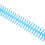 (As show, One size) 10PCS 34 Hole Binding Spine Plastic Split Loose Leaf Rings Detachable Binding Loop 12mm Diameter Blue 3