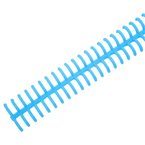 (As show, One size) 10PCS 34 Hole Binding Spine Plastic Split Loose Leaf Rings Detachable Binding Loop 12mm Diameter Blue 1