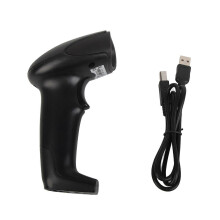 (As show, One size) Wireless Barcode Scanner USB Ergonomics Handheld 1D Code Reader Automatic Fast Accurate Scanning