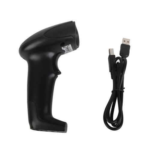 (As show, One size) Wireless Barcode Scanner USB Ergonomics Handheld 1D Code Reader Automatic Fast Accurate Scanning