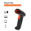 (As show, One size) Wireless Barcode Scanner USB 2.4G and Bluetooth 1D Code Reader for Supermarket Express Warehouse 4