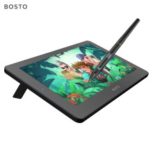 (As show, One size) BOSTO BT-12HD Portable 11.6 Inch HD H-IPS LCD Graphics Drawing Tablet 1366*768 Display Support 8192