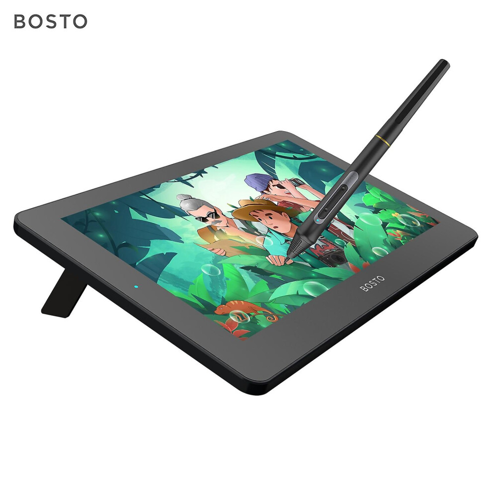(As Show, One Size) Bosto Bt-12Hd Portable 11.6 Inch Hd H-Ips Lcd Graphics Drawing Tablet 1366*768 Display Support 8192 6909775639801