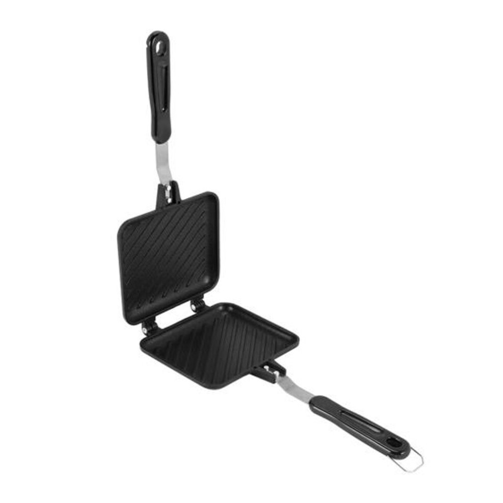 Sandwich Waffle Maker Nonstick Aluminum Flip Pan Double-sided Steak Grilling Pan Kitchen Gadget For Waffles Steaks Desserts