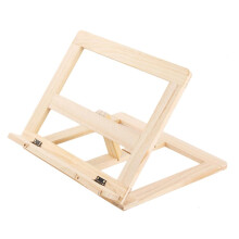(As show, One size) Portable Wooden Lectern for Books Wooden Reading Stand Adjustable and Foldable Lectern for Cookbooks Recipes Tablet