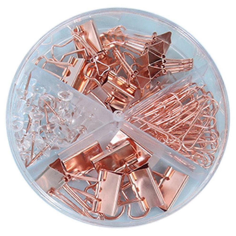 (As Show, One Size) Metal Clip Large Headed Binder Clips Office Binding Supplies Combination Set 6909775997680