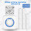 (As show, One size) All-in-one Photo Printer Multifunction Portable Printer Wireless Instant Mini Printer Support BT Con 2