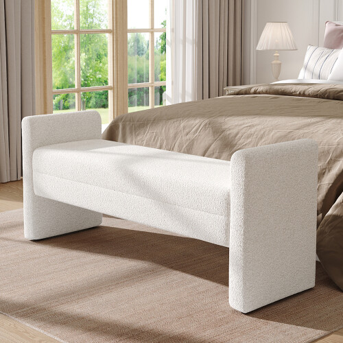 Living And Home Teddy Upholstered H-Shaped Bench