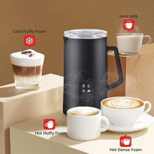 Chocoluxe 4-in-1 Electric Hot Chocolate Maker & Milk Steamer - 350ml Heating, 160ml Frothing, 400W, Cordless