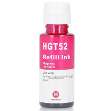 (As show, One size) 70ML Capacity Refill Ink Bottled Printing Ink Replacement for HP GT5810 5820 Printer Red