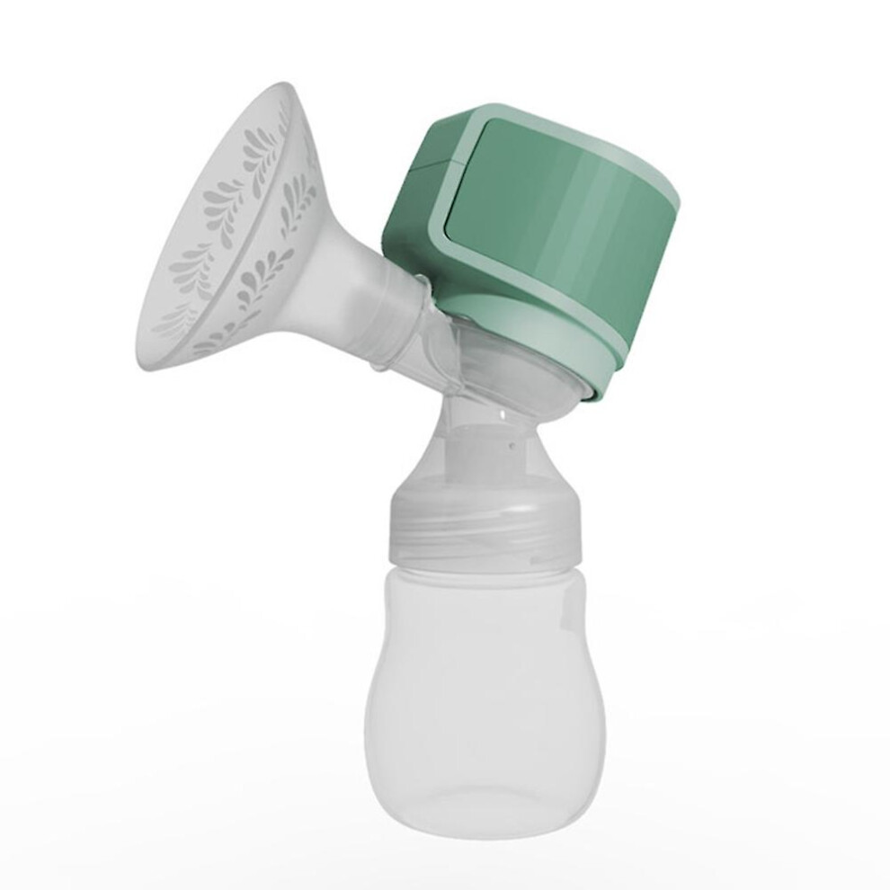 (Green, One size) Integrated Electric Breast Pump for Breastfeeding 3 Modes & 9 Adjustable Suction Levels Low Noise An