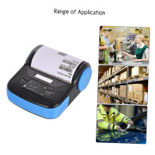 (UK Plug, One size) GOOJPRT MTP-3 80mm BT Thermal Printer Portable Lightweight for Supermarket Ticket Receipt Printing