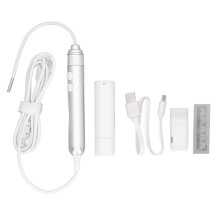 (As show, One size) Digital Otoscope Camera Adjustable Focus 1MP Adequate Lighting IP67 Wireless Endoscope with WiFi Box 4 LED Bulbs