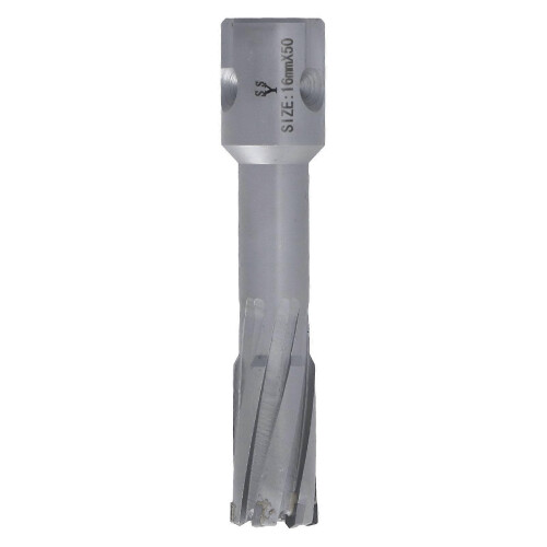 (As show, One size) Annular Core Drill Bit 50mm Depth Efficient Precise Cutting 40CR Carbide Hollow Core Drill Bit 16mm/0.63in