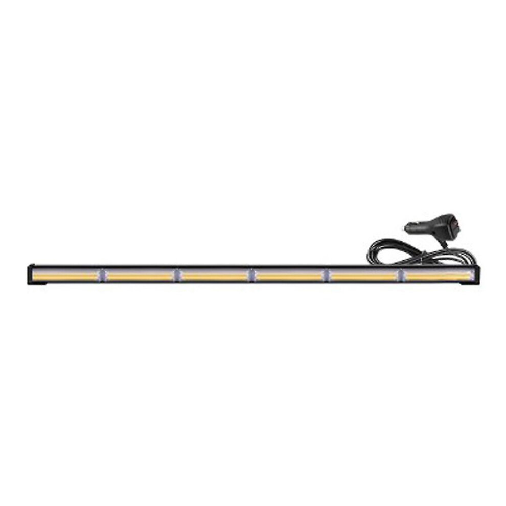 (As Show, One Size) 35 Inch Car Strobe Bar Led Traffic Advisor Emergency Flashing Alarm 12-24V With 16 Flash Light 6909775529621