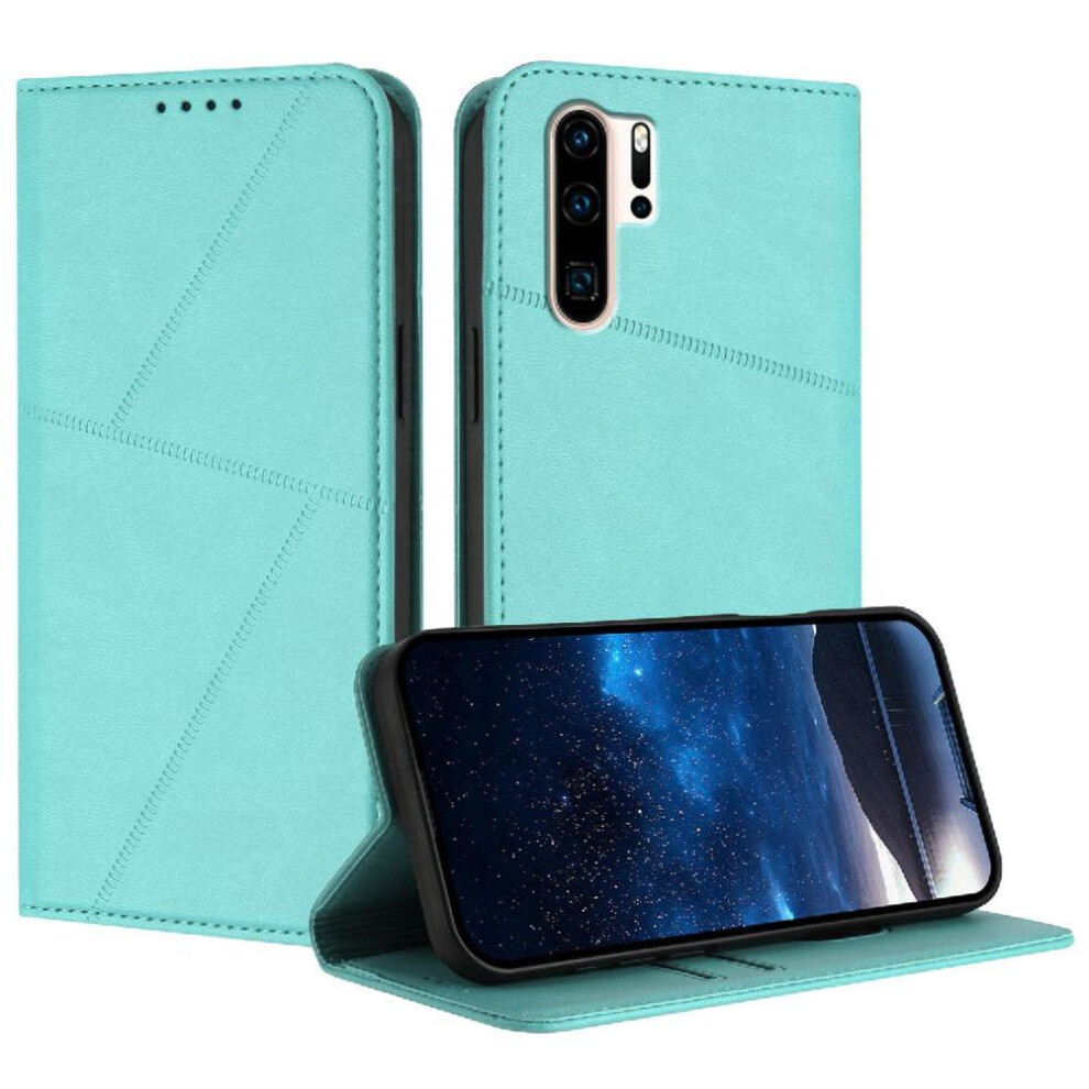 (Green) Case For Huawei P30 Pro Shockproof Cover With Card Slots And Kickstand Anti-Fingerprint Matte Texture Green 764563529537