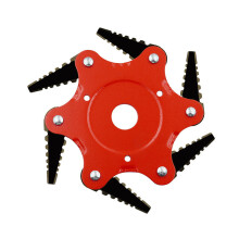 6 Zähne Gras Trimmer Kopfpinsel Stahl Garten Kit Strimmer Mäher Klinge
