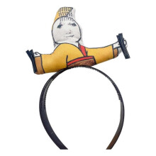 Spoof Emperors Headband for Adult Child 3D Emperors Hairband Face Washing Hairhoop Family Gathering Party Props Headwear