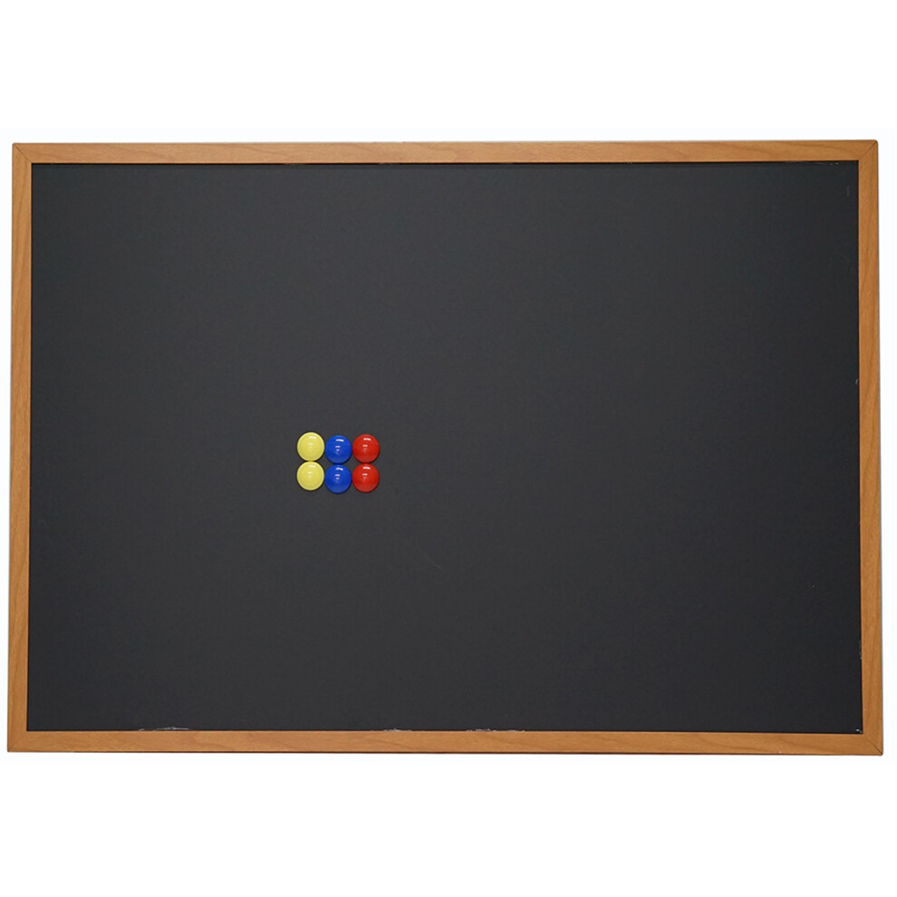 Blackboard Magnetic Wooden Framed Office Notice Chalk Board 30 x 45cm